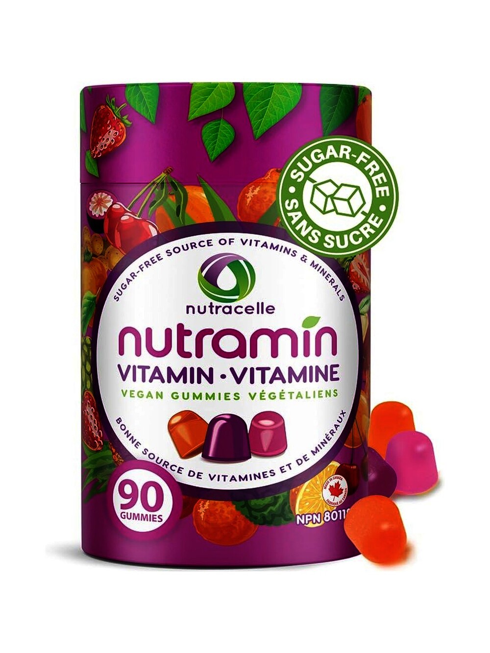 NUTRACELLE NUTRAMIN Daily Vegan Keto Multivitamin Gummies Vitamin C, D2, an…